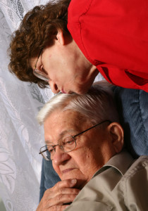 Wife+kissing+old+man